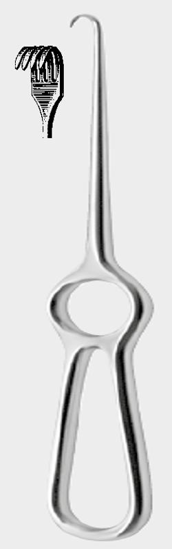 ВОЛКМЕНН (VOLKMANN) ретрактор 21,5 см (cm), напів гострокінцевий, 4 зуби